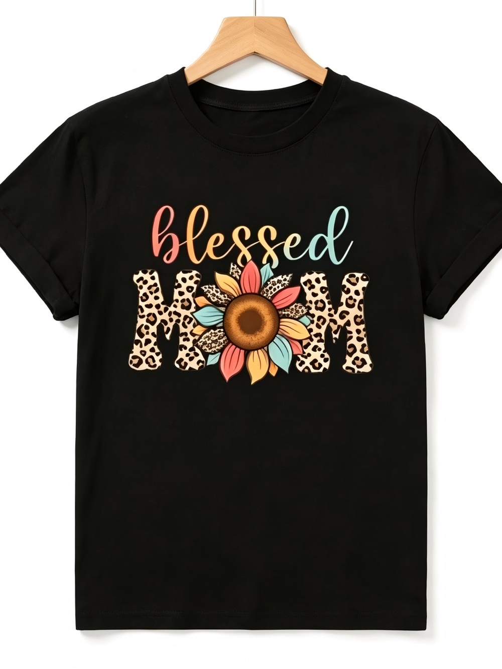 Blessed Mom Graphics Womens Mens T-shirt Unisex